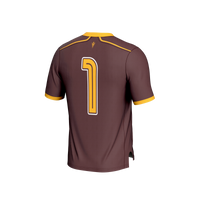 Arizona State Sun Devils Lacrosse Jersey, Maroon Fashion Sportswear Jersey Shirt, Lightweight Breathable Athletic Jersey, Casual Gift for Men