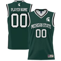Michigan State Spartans Basketball Jersey, Green Sportswear Jersey Shirt, Sleeveless Athletic Tank Jersey, Casual Gift for Men