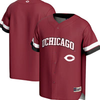 UChicago Maroons Baseball Jersey, Maroon Sportswear Jersey Shirt, Lightweight Breathable Athletic Jersey, Casual Gift for Men