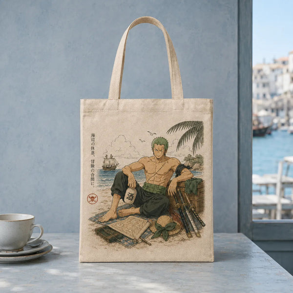 Shoreline Rest - Zoro in Muted Ukiyo Tones - main