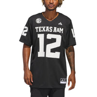 Texas A&M Aggies Football Jersey, Black Alternate Sportswear Jersey Shirt, Lightweight Breathable Athletic Jersey, Casual Gift for Men