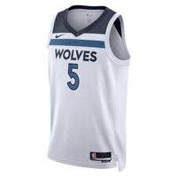 Anthony Edwards Minnesota Timberwolves Basketball Jersey, White Sportswear Jersey Shirt, Sleeveless Athletic Tank Jersey, Casual Gift for Men