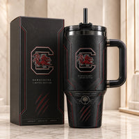 SC in Blackout - Garnet Emblem on an Armored Tumbler