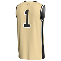 Purdue Boilermakers Lightweight Basketball Jersey, Gold Sportswear Jersey Shirt, Sleeveless Athletic Tank Jersey, Casual Gift for Men