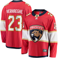 Carter Verhaeghe Florida Panthers Hockey Jersey, Red Breakaway Sportswear Jersey Shirt, Long Sleeve Hockey Sweater Jersey, Casual Gift for Men