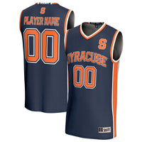 Syracuse Orange Basketball Jersey, Navy Fashion Sportswear Jersey Shirt, Sleeveless Athletic Tank Jersey, Casual Gift for Men, Style 203645458
