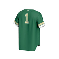South Florida Bulls Baseball Jersey, Green Sportswear Jersey Shirt, Lightweight Breathable Athletic Jersey, Casual Gift for Men, Style 202551240
