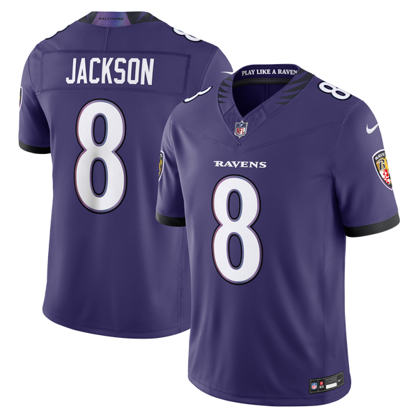 Baltimore Ravens Lamar Jackson Purple Team Stitched Limited Jersey