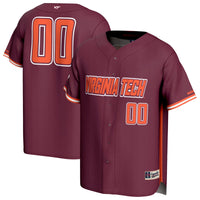 Virginia Tech Hokies Baseball Jersey, Sportswear Jersey Shirt, Lightweight Breathable Athletic Jersey, Casual Gift for Men, Style 203336069