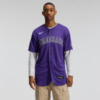 Colorado Rockies Baseball Jersey, Purple Authentic Sportswear Jersey Shirt, Lightweight Breathable Athletic Jersey, Casual Gift for Men