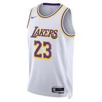 Lebron James Los Angeles Lakers Basketball Jersey, White Swingman Sportswear Jersey Shirt, Sleeveless Athletic Tank Jersey, Casual Gift for Men