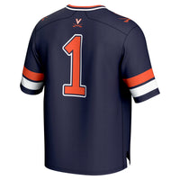 Virginia Cavaliers Football Jersey, Navy Sportswear Jersey Shirt, Lightweight Breathable Athletic Jersey, Casual Gift for Men, Style 202220780
