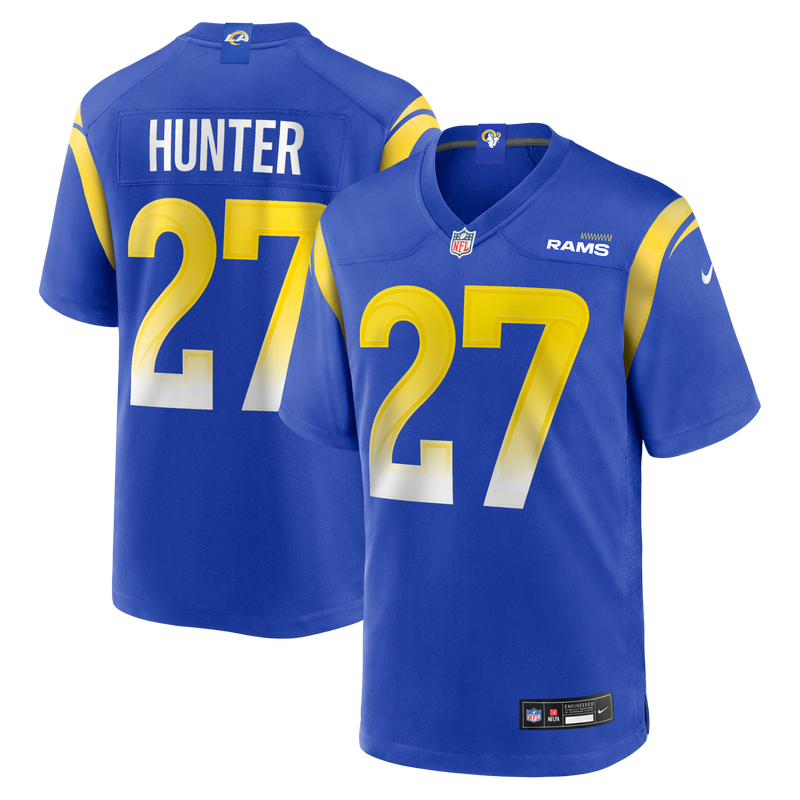 Jarquez Hunter Los Angeles Rams Football Jersey, Royal Game Sportswear Jersey Shirt, Lightweight Breathable Athletic Jersey, Casual Gift for Men