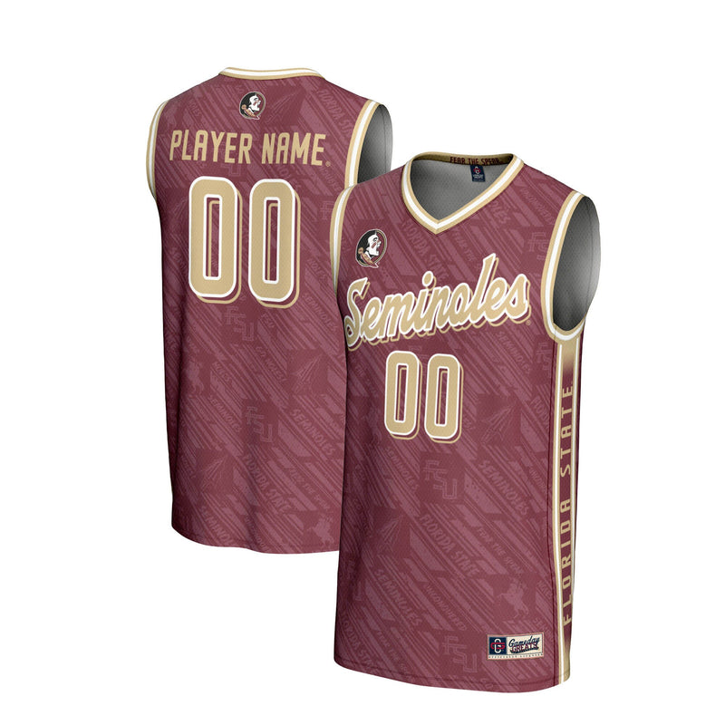 Florida State Seminoles Basketball Jersey, Garnet Sportswear Jersey Shirt, Sleeveless Athletic Tank Jersey, Casual Gift for Men, Style 201346780