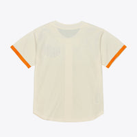Tennessee Volunteers Mesh Button-Up Baseball Jersey, Cream Sportswear Jersey Shirt, Lightweight Breathable Athletic Jersey, Casual Gift for Men