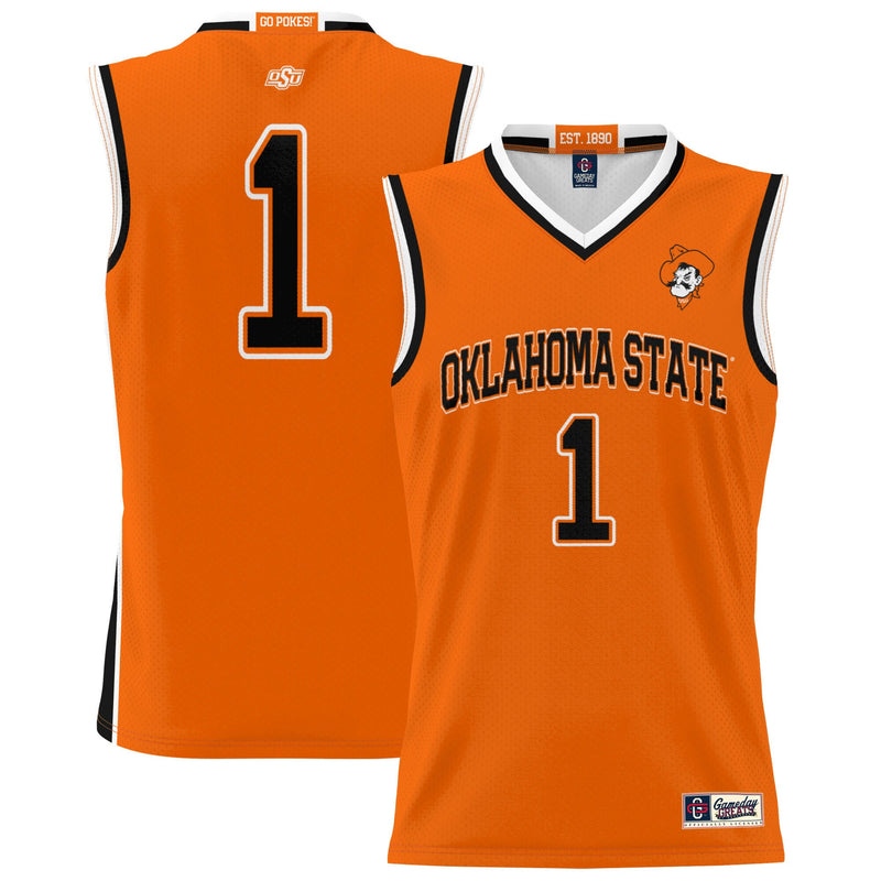 Oklahoma State Cowboys Basketball Jersey, Orange Lightweight Sportswear Jersey Shirt, Sleeveless Athletic Tank Jersey, Casual Gift for Men
