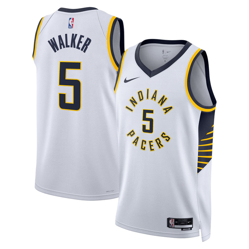 Jarace Walker Indiana Pacers Basketball Jersey, White Swingman Sportswear Jersey Shirt, Sleeveless Athletic Tank Jersey, Casual Gift for Men