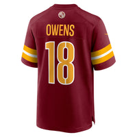 Tyler Owens Washington Commanders Football Jersey, Burgundy Sportswear Jersey Shirt, Lightweight Breathable Athletic Jersey, Casual Gift for Men