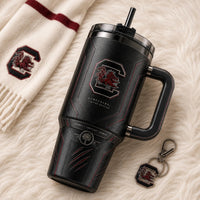 SC in Blackout - Garnet Emblem on an Armored Tumbler