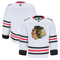 Chicago Blackhawks Hockey Jersey, White Authentic Away Sportswear Jersey Shirt, Long Sleeve Hockey Sweater Jersey, Casual Gift for Men