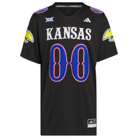 Kansas Jayhawks Football Jersey, Black Alternate Sportswear Jersey Shirt, Lightweight Breathable Athletic Jersey, Casual Gift for Men