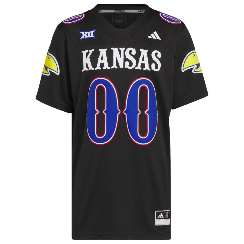 Kansas Jayhawks Football Jersey, Black Alternate Sportswear Jersey Shirt, Lightweight Breathable Athletic Jersey, Casual Gift for Men