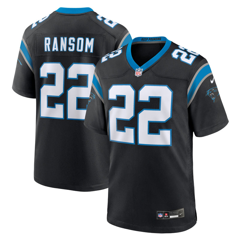 Lathan Ransom Carolina Panthers Football Jersey, Black Game Sportswear Jersey Shirt, Lightweight Breathable Athletic Jersey, Casual Gift for Men