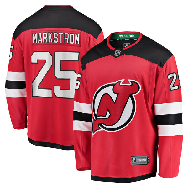 New Jersey Devils Jacob Markstrom Red Home Premier Breakaway Player Jersey