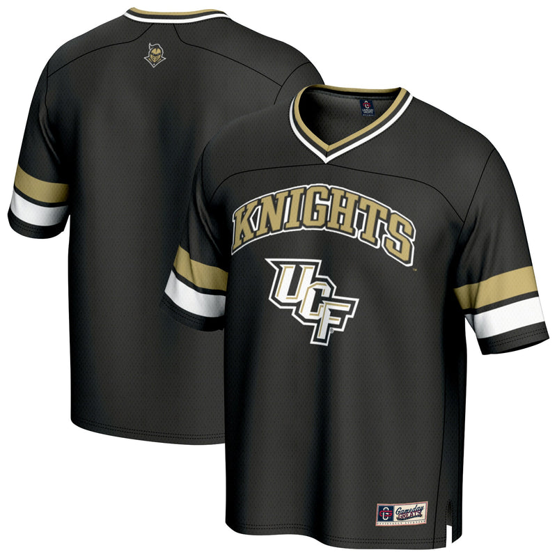 UCF Knights Football Jersey, Black Sportswear Jersey Shirt, Lightweight Breathable Athletic Jersey, Casual Gift for Men, Style 202414555