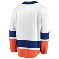 New York Islanders Hockey Jersey, White Breakaway Away Sportswear Jersey Shirt, Long Sleeve Hockey Sweater Jersey, Casual Gift for Men