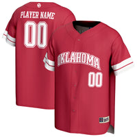 Oklahoma Sooners Baseball Jersey, Crimson Sportswear Jersey Shirt, Lightweight Breathable Athletic Jersey, Casual Gift for Men, Style 202551197