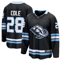Ian Cole Utah Mammoth Hockey Jersey, Black Breakaway Home Sportswear Jersey Shirt, Long Sleeve Hockey Sweater Jersey, Casual Gift for Men