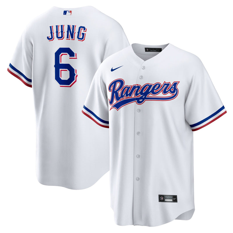 Josh Jung Texas Rangers Baseball Jersey, White Replica Sportswear Jersey Shirt, Lightweight Breathable Athletic Jersey, Casual Gift for Men