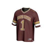 Texas State Bobcats Football Jersey, Maroon Fashion Sportswear Jersey Shirt, Lightweight Breathable Athletic Jersey, Casual Gift for Men