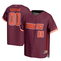 Virginia Tech Hokies Baseball Jersey, Sportswear Jersey Shirt, Lightweight Breathable Athletic Jersey, Casual Gift for Men, Style 201141641