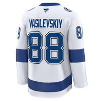 Andrei Vasilevskiy Tampa Bay Lightning Hockey Jersey, White Sportswear Jersey Shirt, Long Sleeve Hockey Sweater Jersey, Casual Gift for Men
