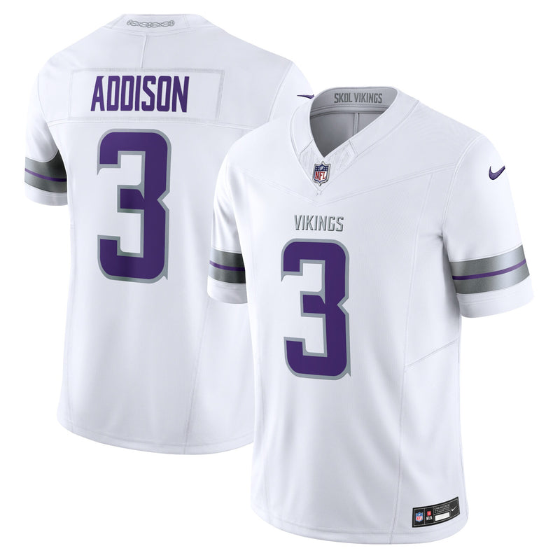 Minnesota Vikings Football Jersey, White Limited Alternate Sportswear Jersey Shirt, Lightweight Breathable Athletic Jersey, Casual Gift for Men