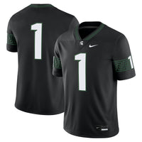 Michigan State Spartans Football Jersey, Black Game Sportswear Jersey Shirt, Lightweight Breathable Athletic Jersey, Casual Gift for Men