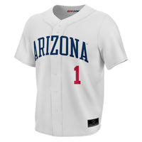 Arizona Wildcats Baseball Jersey, White Sportswear Jersey Shirt, Lightweight Breathable Athletic Jersey, Casual Gift for Men, Style 204688199