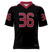 Harvard Crimson Football Jersey, Black Sportswear Jersey Shirt, Lightweight Breathable Athletic Jersey, Casual Gift for Men