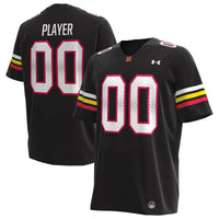 Maryland Terrapins Football Jersey, Black Replica Alternate Sportswear Jersey Shirt, Lightweight Breathable Athletic Jersey, Casual Gift for Men
