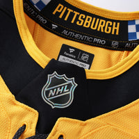 Pittsburgh Penguins Hockey Jersey, Gold Sportswear Jersey Shirt, Long Sleeve Hockey Sweater Jersey, Casual Gift for Men, Style 203134977
