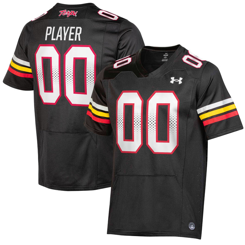 Maryland Terrapins Football Jersey, Black Sportswear Jersey Shirt, Lightweight Breathable Athletic Jersey, Casual Gift for Men, Style 200599492