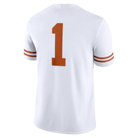 Texas Longhorns Football Jersey, White Sportswear Jersey Shirt, Lightweight Breathable Athletic Jersey, Casual Gift for Men, Style 200894058