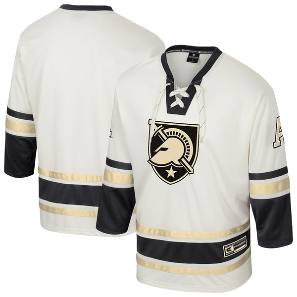 Army Black Knights Puck Proud Fashion Hockey Jersey - Cream
