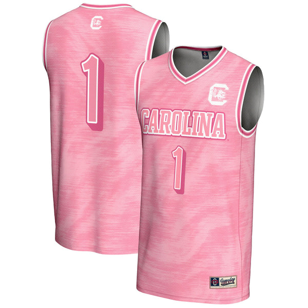 #1 South Carolina Gamecocks Lightweight Basketball Jersey - Pink