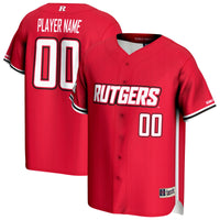 Rutgers Scarlet Knights Baseball Jersey, Sportswear Jersey Shirt, Lightweight Breathable Athletic Jersey, Casual Gift for Men, Style 202980065
