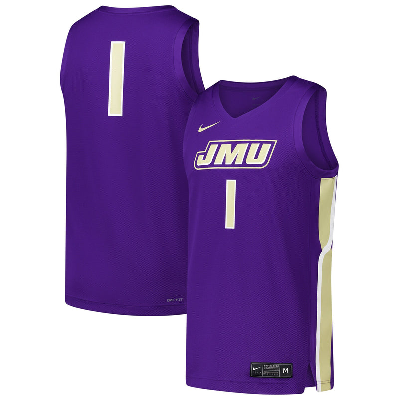 James Madison Dukes Basketball Jersey, Purple Sportswear Jersey Shirt, Sleeveless Athletic Tank Jersey, Casual Gift for Men, Style 202292181