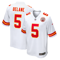 Mansoor Delane Kansas City Chiefs Football Jersey, White Sportswear Jersey Shirt, Lightweight Breathable Athletic Jersey, Casual Gift for Men