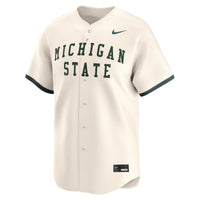 Natural Michigan State Spartans Baseball Jersey, Limited Sportswear Jersey Shirt, Lightweight Breathable Athletic Jersey, Casual Gift for Men